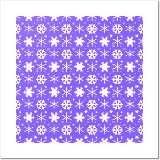 Snowflakes Lavender Posters and Art